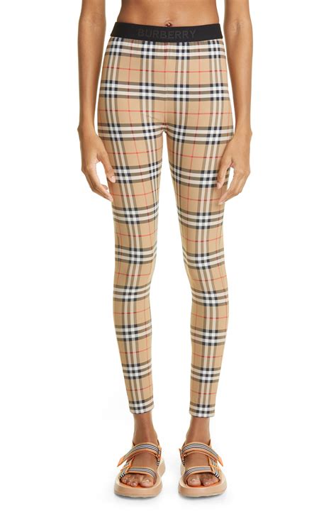 Burberry Women's Belvoir Vintage Check Jersey Leggings